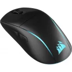 Juoda lengva RGB žaidimų pelė Corsair M75 Wireless