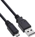 InLine USB 2.0 kabelis Micro-USB į USB-A, 5 m, juodas