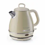 Ariete 2868 Vintage 1 L elektrinis virdulys i&scaron; nerūdijančio plieno arbatžolėms, arbatai ir vaistažolių gėrimams, automatinis i&scaron;sijungimas, ergonomi&scaron;ka rankena, 1 l, 1600 W, &scaron;viesiai smėlinė