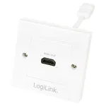 LogiLink AH0014 HDMI sienos rozetė, 1 prievadas, balta