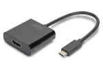 DIGITUS USB-C&ndash;HDMI adapteris, 4K, 0,15 m, juodas