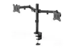 DIGITUS Universalus dviejų monitorių laikiklis su spaustuku 17-32 colių 2x 8 kg (maks.) Juodas