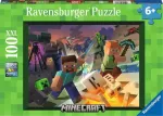 Dėlionė Ravensburger Minecraft 100 dalių Video žaidimas