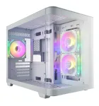 FSP S380-WA korpusas Mini Tower mITX, mATX baltas ARGB