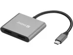 Sandberg USB-C Dock 2xHDMI+USB+PD Maksimali rai&scaron;ka 3840x2160