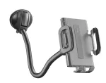 Sourcing Cellularline Hug Flexi XL universalus laikiklis su siurbtuku mobiliesiems telefonams, juodas/pilkas