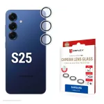 Displex Premium stiklinė kameros apsauga, Samsung Galaxy S25, 10H, viengubas žiedas, DLC, permatoma, Quick Mount
