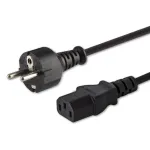 Maitinimo laidas SAVIO CL-138 &mdash; IEC C13 į E tipo ki&scaron;tuką, 1,8 m, juodas