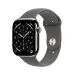 APPLE Watch Series 11 GPS + Cellular 42mm natūralaus titano korpusas su pilkai akmens spalvos sportiniu dirželiu S/M