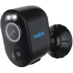 Reolink Argus Series B330-B 5MP Wi-Fi saugos kamera su baterija vidaus ir lauko naudojimui, spalvotas matymas naktį, žmonių ir automobilių aptikimas, juoda