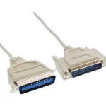 InLine spausdintuvo kabelis, dvipusis, 25 kontaktų D-Sub į 36 kontaktų Centronics, 2 m