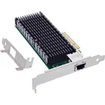 InLine 10 Gigabit tinklo plok&scaron;tė, 1x RJ45 10Gb/s, PCIe x8, su žemo profilio laikikliu