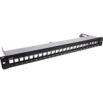 InLine Blank Patch Panel su i&scaron;traukiamu rėmeliu 19 colių 24 prievadai 1U juoda