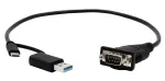 EXSYS EX-23001 serijinis kabelis juodas 0,5 m USB Type-A USB Type-C DB-9