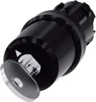 Siemens Schl&uuml;sselschalter Frontring Kunststoff Schwarz 1 x 90 &deg; SIRIUS ACT 3SU1000-5BF01-0AA0 1 St. (3SU1000-5BF01-0AA0)