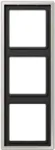 JUNG ES 2983 - Schwarz - Edelstahl - Edelstahl - Schraubenlos - JUNG - 81 mm - 223 mm