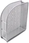 Vertikalus dėklas FORPUS FO30559, perforuotas metalas, 7 cm auk&scaron;tis, sidabrinis