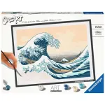 Tapybos rinkinys Ravensburger CreArt ART Collection The Great Wave Hokusai 23690 &ndash; pie&scaron;imas pagal numerius