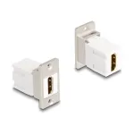 DeLOCK keystone modulis 67166 HDMI plok&scaron;čias sidabrinis baltas