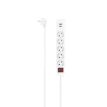 Hama 00223183 ilginimo laidas 1,4 m 5 ki&scaron;tukinių lizdų Vidaus baltas