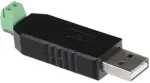Joy-it USB/RS485 keitiklis Raspberry Pi, Arduino [1x USB 2.0 ki&scaron;tukas A - 1x 2 laidų kabelis] 0 m Juoda (SBC-ttl-rs485)