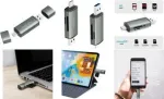 LogiLink CR0043 USB 3.2 Gen 1 SD/microSD kortelių skaitytuvas, USB-A ir USB-C, aliuminis