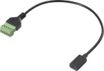 Renkforce USB-C adapterio laidas [1x lizdas - 1x gnybtinis jungimas] RF-6443954 30 cm