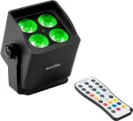 Ne&scaron;iojamas akumuliatorinis RGBW prožektorius EUROLITE AKKU Mini IP UP-4 QCL MK2