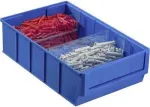 Dėžutė saugojimui Allit 456530, plastikinis organizatorius 185&times;300&times;81 mm, mėlyna