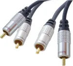 shiverpeaks sp-PROFESSIONAL Audio kabelis 3 m 2 x RCA mėlynas - Chrom (SP40103)