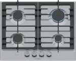 Bosch Serie 6 PCP6A5I90 dujinė kaitlentė Nerūdijantis plienas Įmontuojama 60 cm 4 zonos