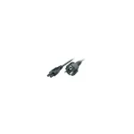 TERRA 3809206 maitinimo kabelis su Schuko ki&scaron;tuku ir C5 dobilo tipo jungtimi, 0,6 m
