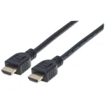 Manhattan HDMI 4K@60Hz laidas su Ethernet - CL3, 5m, tinkamas montuoti sienoje