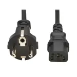 PDU maitinimo laidas C13 &ndash; Schuko (Cee 7/7) 10A 250V H05VV-F 2M