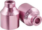 North Shortie Pro Scooter Peg &ndash; pora juodų anoduoto aliuminio pegų (50 mm)