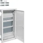 HAGER VU36NWB Plastikinis PT daugialypės terpės skirstomasis skydas, 2 plok&scaron;tės, 1x TH35, IP30, 630,5x348x94,5 mm, ventiliuojamos durelės, balta spalva Volta