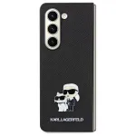 Karl Lagerfeld KLHCSA35SAKCNPK A35 A356 Hardcase Black Saffiano Karl & Choupette Pin, Samsung Galaxy A35 5G