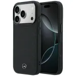 Mercedes-Benz odinis su tinkleliu ir lanko linijos dizainu MagSafe dėklas, skirtas iPhone 17 Pro Max, juodas
