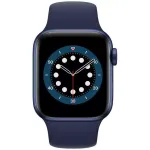 &ldquo;Apple Watch Series 6 GPS, 44mm Aluminium Case with Sport Band Deep Navy&rdquo;
