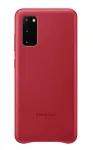 Samsung Galaxy S20 Leather Cover Case Red