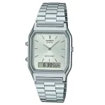CASIO AQ-230A-7A Unisex analoginis-skaitmeninis laikrodis, 38,8 mm, nerūdijančio plieno juosta