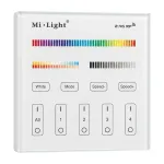 MIBOXER T4 i&scaron;manusis valdymo pultas su jutikliniu ekranu RGB+CCT 4 zonoms 2,4GHz RF, sieninis