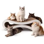 MOZOS KITTY-SPIKE Kačių draskyklė ir poilsio lovelė, kartoninė, didelė, 86 cm XXL