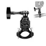 PULUZ PU796B 360&deg; vairo laikiklis motociklui/dviratiui, skirtas GoPro SJCAM Xiaomi DJI