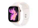 Apple Watch Series 11 GPS 46mm rožinio aukso aliuminio korpusas su &scaron;velniai rausvu sportiniu dirželiu S/M
