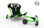 EzyRoller Spinner Pro X Green 360&deg; Foot-Powered Go Kart, nuo 10 metų