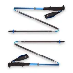 Trekkingo lazdos Black Diamond Distance Carbon Z, sulankstomas anglies pluo&scaron;to kotas, 120 cm, 280 g, 3 segmentai