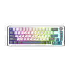 White Shark EXCALIBUR M mechaninė klaviatūra (GK-009251) su Outemu Blue jungikliais, RGB foniniu ap&scaron;vietimu, US i&scaron;dėstymu, balta