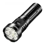 Superfire L24 USB-C įkraunamas LED žibintuvėlis, 2500 liumenų, 500 m spindulys, IP44, juodas