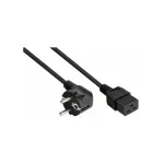 Kabelmeister SK0190-S050 maitinimo laidas, 90&deg; kampinis CEE 7/7 į C19, 5 m, juodas
